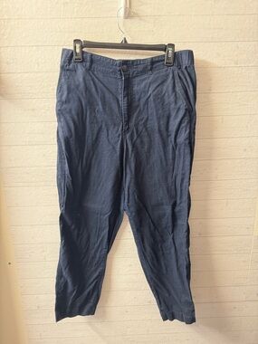Uniqlo Women's Navy Blue Jogger Linen Pants